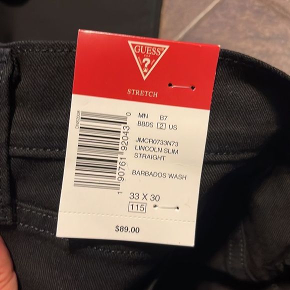 GUESS straight black jeans for men - Picture 3 of 7